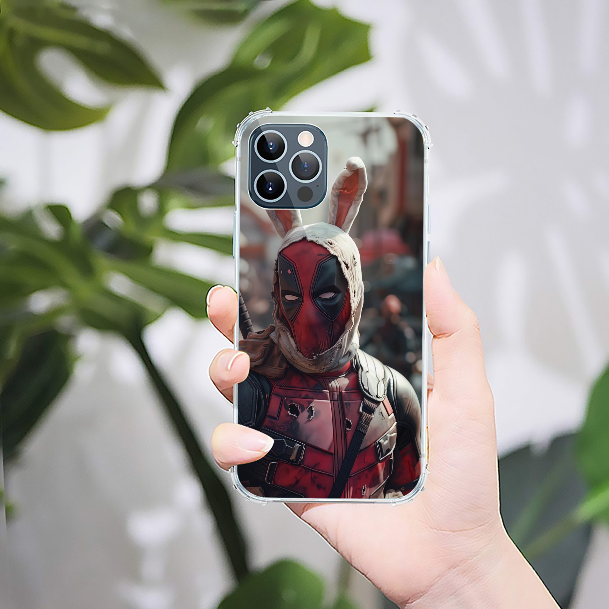 （画像用） Deadpool デッドプール 【iPhone 12シリーズ対応】透明スマホケース（クリアソフトケース）